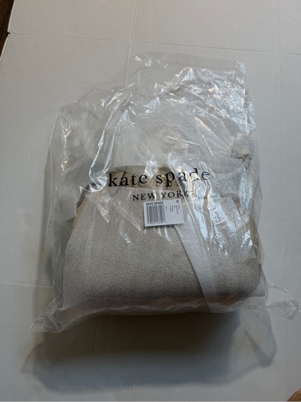 kate spade beige pebbled leather satchel - Picture 2 of 6